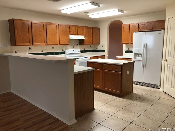 Interior, Kitchen, Wood Texture Flooring