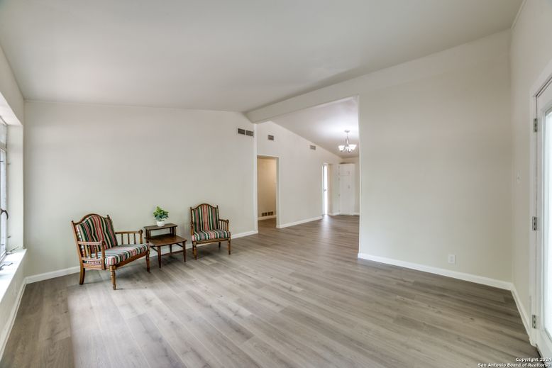 Chandelier, Empty room, Interior, Wood Texture Flooring