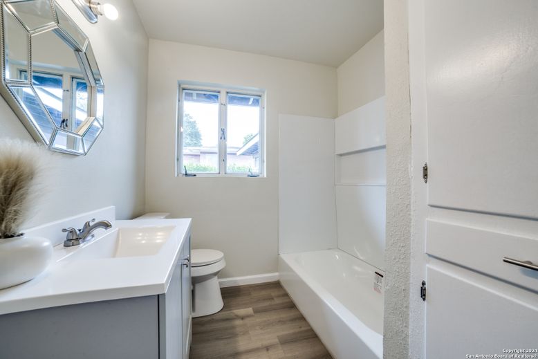 Bathroom, Interior, Wood Texture Flooring