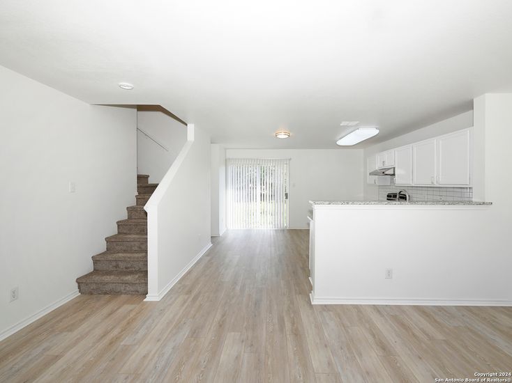 Interior, Kitchen, Wood Texture Flooring