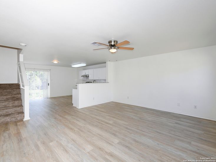 Empty room, Interior, Kitchen, Wood Texture Flooring