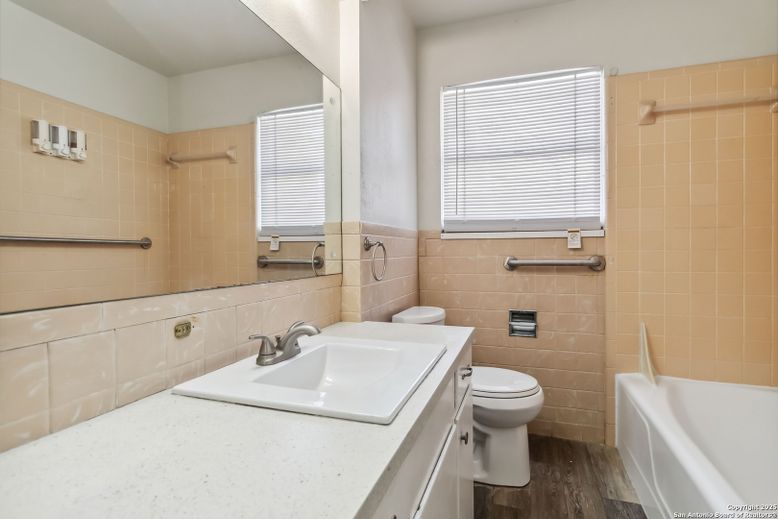 Bathroom, Interior, Wood Texture Flooring