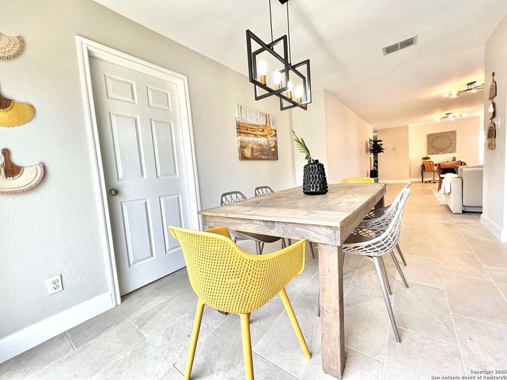 Dining room, Interior, Pendant Lights