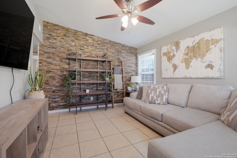Interior, Living room, Stone Walls