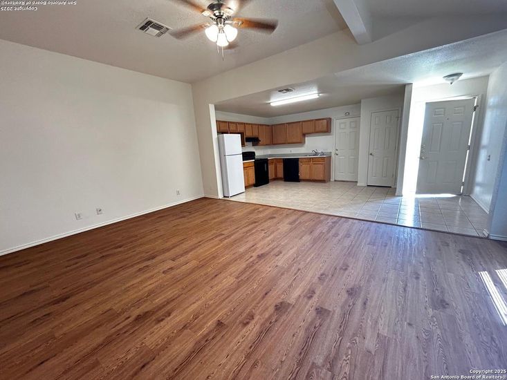 Empty room, Interior, Kitchen, Wood Texture Flooring