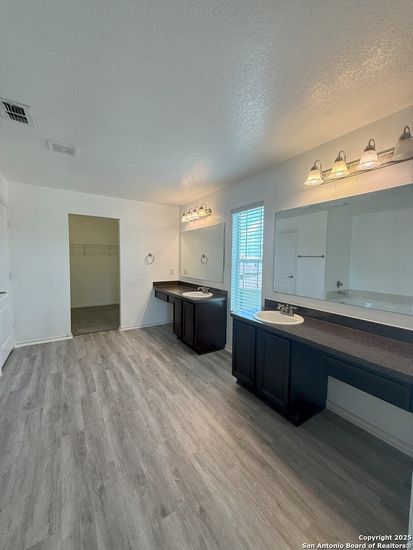 Bathroom, Dual Sink Vanities, Interior, Wood Texture Flooring