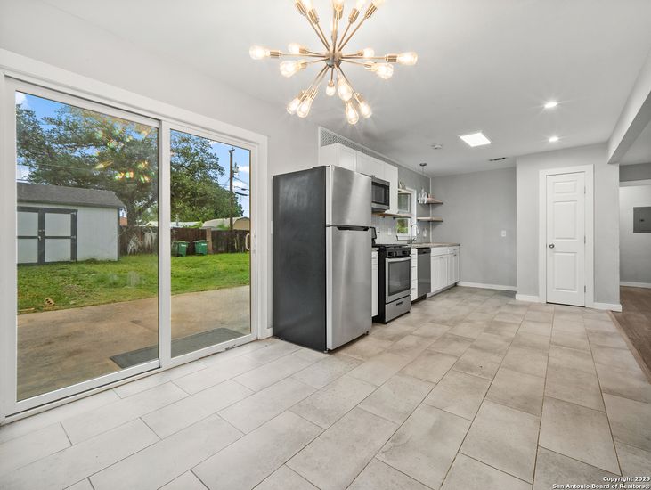 Interior, Kitchen, Pendant Lights, Recessed Lighting, Stainless Steel Appliances