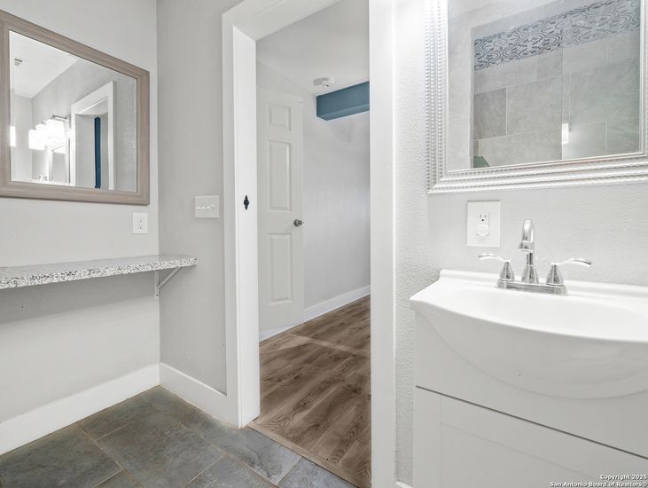 Bathroom, Interior, Wood Texture Flooring