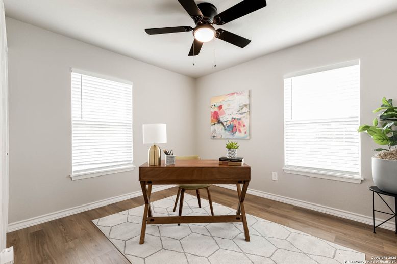 Home Office, Interior, Wood Texture Flooring