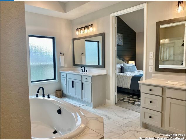 Bathroom, Bedroom, Dual Sink Vanities, Interior, Marble