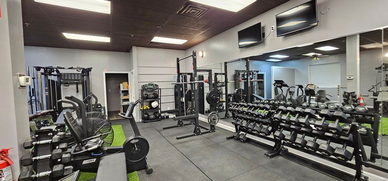 Fitness Equipment, Gym, Interior, Recessed Lighting