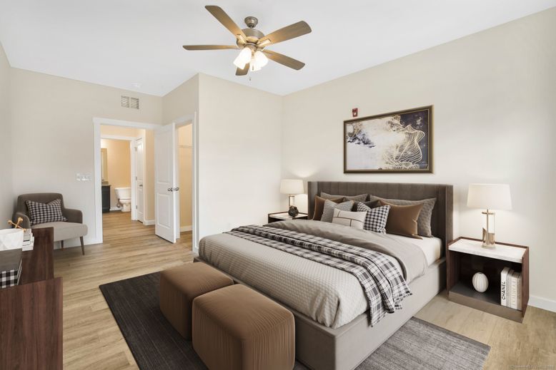 Bedroom, Interior, Wood Texture Flooring