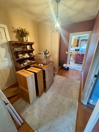 Home Office, Interior, Pendant Lights, Wood Texture Flooring