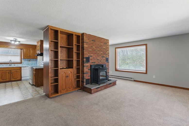 Fireplace, Interior, Kitchen, Stone Walls