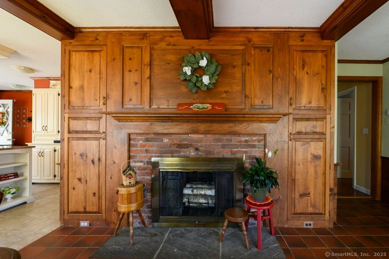 Fireplace, Interior, Wooden Walls