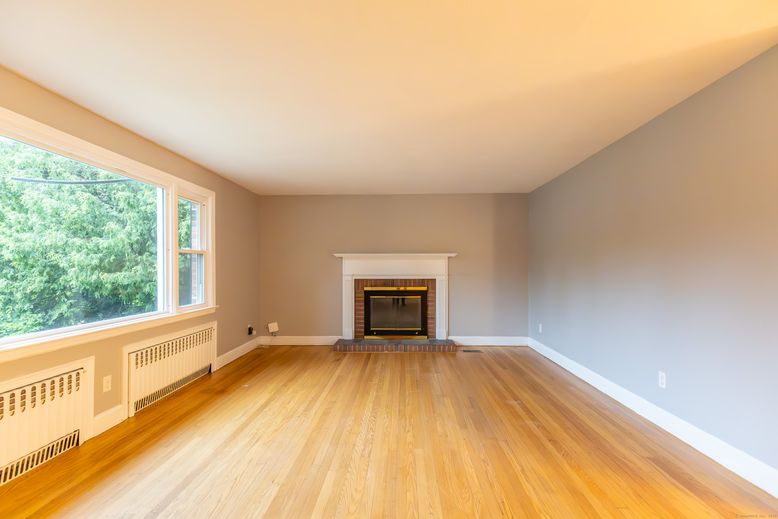 Empty room, Fireplace, Interior, Wood Texture Flooring