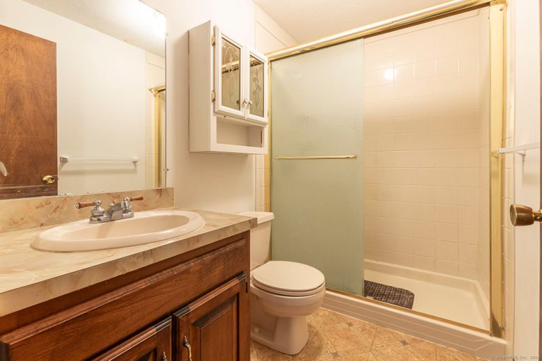 Bathroom, Glass Shower, Interior, Tile Countertops