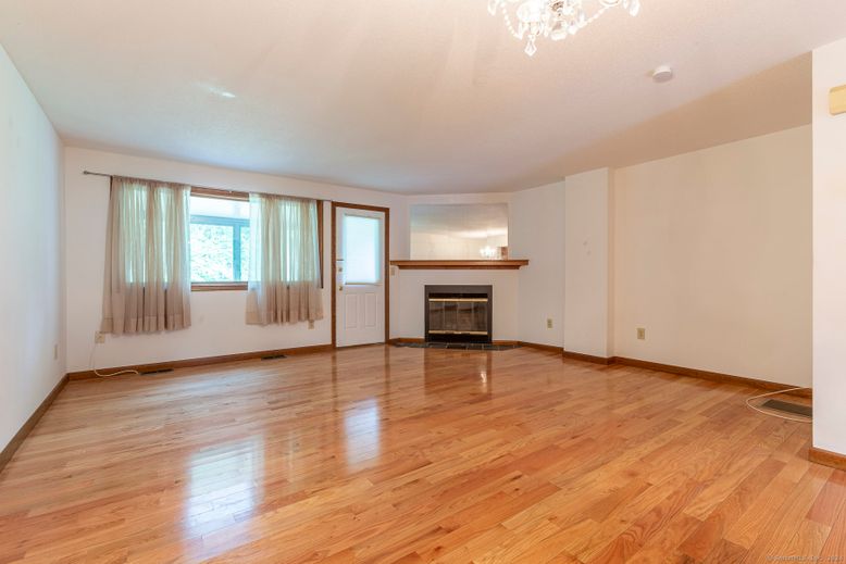 Empty room, Fireplace, Interior, Wood Texture Flooring